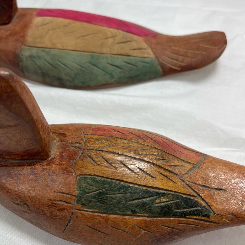 Vintage Handcrafted Wooden Duck Decoys - Picture 2 of 7